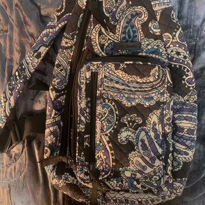 Vera Bradley sling backpack blue paisley